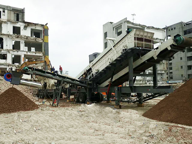 中意礦機(jī)：深圳華楠建筑廢料移動(dòng)破碎機(jī)應(yīng)用現(xiàn)場(chǎng)
