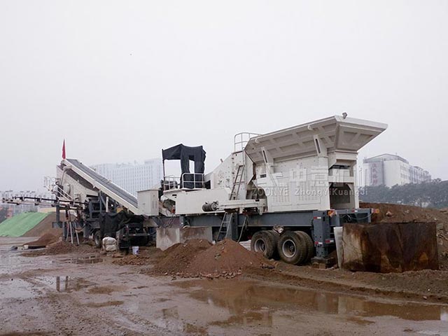 河北石家莊移動(dòng)破碎站建筑垃圾固廢處理項(xiàng)目開(kāi)啟